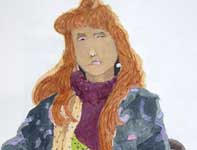 Madame Marie Painting by Eddie Flotte: Madame Marie