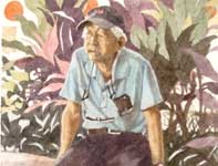 Man on the Wall Painting by Eddie Flotte: Man on the Wall