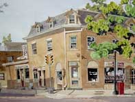 McDermott and Sons Shoe Repair Painting by Eddie Flotte: McDermott and Sons Shoe Repair