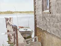 Morning In Strathmere Painting by Eddie Flotte: Morning In Strathmere