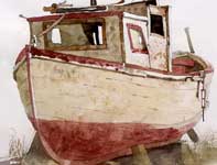 Painting by Eddie Flotte: Moss Landing Junk