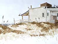North Beach Cafe' Painting by Eddie Flotte: North Beach Cafe'