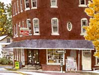 North Wales News Agency Painting by Eddie Flotte: North Wales News Agency