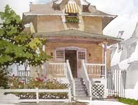 Ocean City Boathouse Painting by Eddie Flotte: Ocean City Boathouse