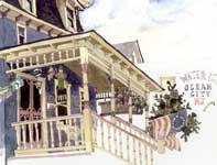 Ocean City Water Ice Painting by Eddie Flotte: Ocean City Water Ice