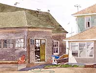 Old Frank's Strathmere Painting by Eddie Flotte: Old Frank's Strathmere