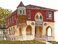 Old Whitpain School Painting by Eddie Flotte: Old Whitpain School