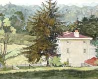 Over The House To The battlefield Painting by Eddie Flotte: Over The House To The battlefield
