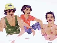 Paia Boys Painting by Eddie Flotte: Paia Boys