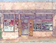 Paia Liquor Store Painting by Eddie Flotte: Paia Liquor Store
