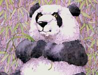 Panda Bear Painting by Eddie Flotte: Panda Bear