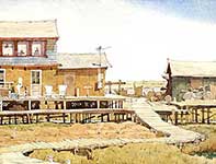 Raising Beeler Painting by Eddie Flotte: Raising Beeler