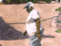 Rene on a Mission Painting by Eddie Flotte: Rene on a Mission