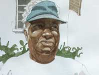 Rene Sketch Painting by Eddie Flotte: Rene Sketch