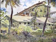 Return to Sender Paia Mill Painting by Eddie Flotte: Return to Sender Paia Mill