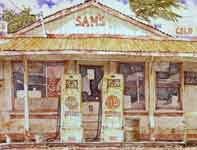 Painting by Eddie Flotte: Sam's Supreme