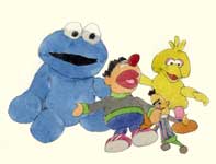Sesame Street Sketch Painting by Eddie Flotte: Sesame Street Sketch