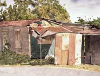 Sherman's Shed Painting by Eddie Flotte: Sherman's Shed