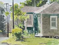 Sherman's Yard Painting by Eddie Flotte: Sherman's Yard
