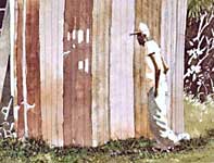 Shuffling Home Detail Painting by Eddie Flotte: Shuffling Home Detail