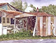 Shuffling Home Painting by Eddie Flotte: Shuffling Home