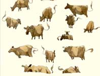 Sketches of Cows Painting by Eddie Flotte: Sketches of Cows