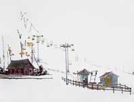Ski Slope at Spring Mount Painting by Eddie Flotte: Ski Slope at Spring Mount