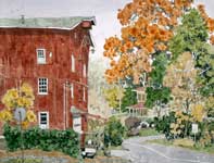 Spring Mount Saw Mill Painting by Eddie Flotte: Spring Mount Saw Mill