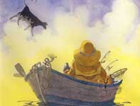 Still Afloat on a Sea of Dreams Painting by Eddie Flotte: Still Afloat on a Sea of Dreams