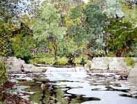 Stormy's Dam Painting by Eddie Flotte: Stormy's Dam