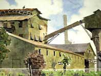 Sugar Mill Elevator Painting by Eddie Flotte: Sugar Mill Elevator