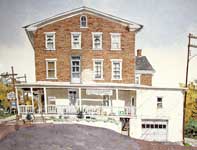 Sumneytown Hotel Painting by Eddie Flotte: Sumneytown Hotel