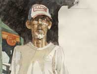 Tall Allen Painting by Eddie Flotte: Tall Allen