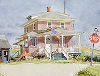 The Bateman House Painting by Eddie Flotte: The Bateman House