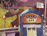 The Bird, Boat, and Gas Pump Painting by Eddie Flotte: The Bird, Boat, and Gas Pump