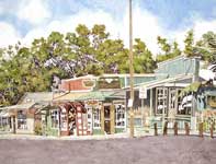 The Changing Face of Makawao Painting by Eddie Flotte: The Changing Face of Makawao