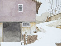 The Quiet of New Snow Painting by Eddie Flotte: The Quiet of New Snow