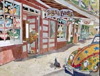 Toys and Book Painting by Eddie Flotte: Toys and Book