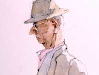 Painting by Eddie Flotte: Watching the Checker Game