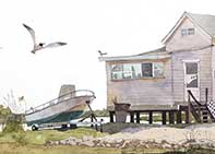 Whale Creek Painting by Eddie Flotte: Whale Creek