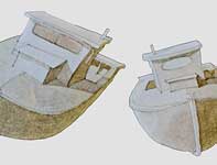 White Dream Boats Painting by Eddie Flotte: White Dream Boats