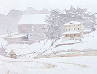 Winter Fog Painting by Eddie Flotte: Winter Fog